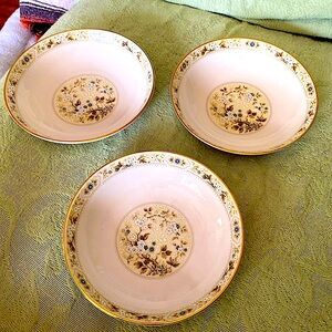 3 Royal Dalton “Mandalay” bowls. Never used in new condition. 7 inches